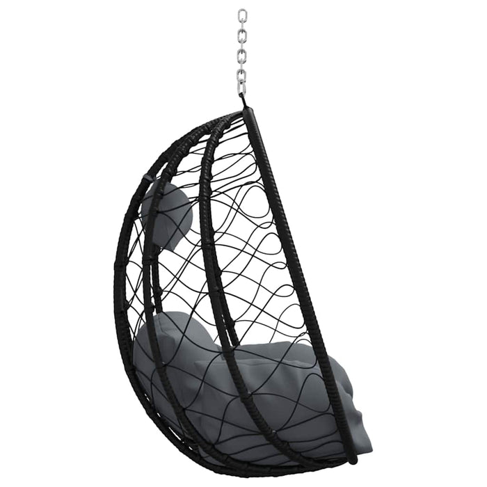 Scaun suspendat ou Antracit 91,5 x 54,5 x 107 cm poliratan - WALTI WALTI