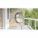 Scaun suspendat ou Alb crem 91,5 x 54,5 x 107 cm poliratan - WALTI WALTI