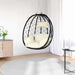 Scaun suspendat ou Alb crem 91,5 x 54,5 x 107 cm poliratan - WALTI WALTI