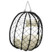 Scaun suspendat ou Alb crem 91,5 x 54,5 x 107 cm poliratan - WALTI WALTI