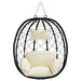 Scaun suspendat ou Alb crem 91,5 x 54,5 x 107 cm poliratan - WALTI WALTI