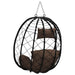 Scaun suspendat ou Manual Cafea 91,5 x 54,5 x 107 cm poliratan - WALTI WALTI