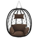 Scaun suspendat ou Manual Cafea 91,5 x 54,5 x 107 cm poliratan - WALTI WALTI