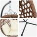 Scaun suspendat ou Creme deschis 104 x 100 x 191 cm poliratan - WALTI WALTI