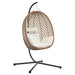 Scaun suspendat ou Creme deschis 104 x 100 x 191 cm poliratan - WALTI WALTI