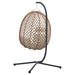Scaun suspendat ou Creme deschis 104 x 100 x 191 cm poliratan - WALTI WALTI