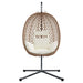 Scaun suspendat ou Creme deschis 104 x 100 x 191 cm poliratan - WALTI WALTI