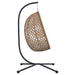 Scaun suspendat ou Creme deschis 104 x 100 x 191 cm poliratan - WALTI WALTI