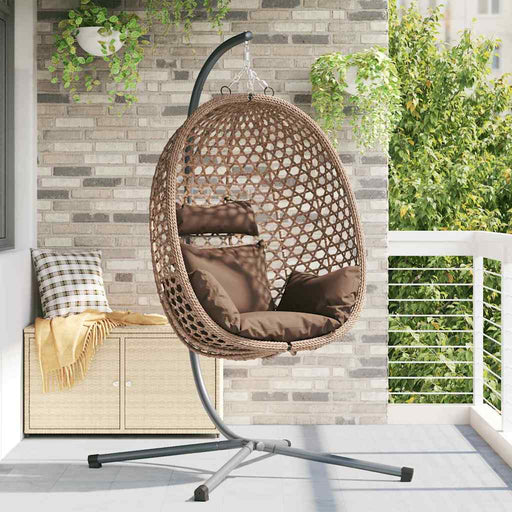 Scaun suspendat ou Manual Cafea 104 x 100 x 191 cm poliratan - WALTI WALTI