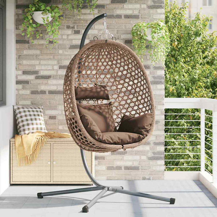 Scaun suspendat ou Manual Cafea 104 x 100 x 191 cm poliratan - WALTI WALTI