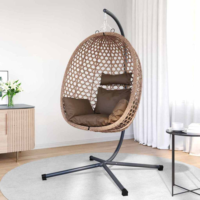 Scaun suspendat ou Manual Cafea 104 x 100 x 191 cm poliratan - WALTI WALTI