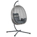 Scaun suspendat ou antracit și gri 104 x 100 x 191 cm poliratan - WALTI WALTI