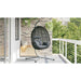 Scaun suspendat ou Manual Antracit și negru 104 x 100 x 191 cm - WALTI WALTI