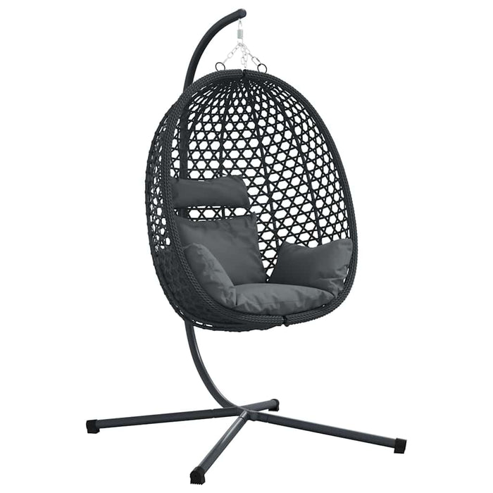 Scaun suspendat ou Manual Antracit și negru 104 x 100 x 191 cm - WALTI WALTI