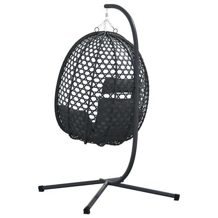 Scaun suspendat ou Manual Antracit și negru 104 x 100 x 191 cm - WALTI WALTI