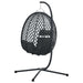 Scaun suspendat ou Manual Antracit și negru 104 x 100 x 191 cm - WALTI WALTI