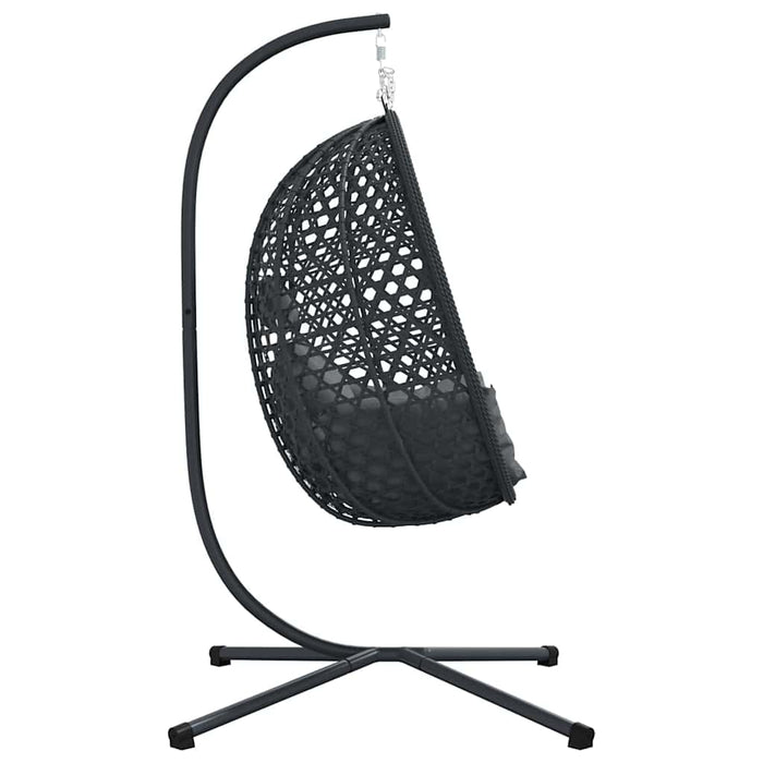 Scaun suspendat ou Manual Antracit și negru 104 x 100 x 191 cm - WALTI WALTI