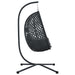 Scaun suspendat ou Manual Antracit și negru 104 x 100 x 191 cm - WALTI WALTI