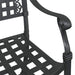 Scaun pentru Grădină 2 pcs Negru 55 x 56.5 x 91cm Aluminiu - WALTI WALTI