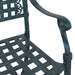 Scaun pentru Grădină 2 pcs Verde 55 x 56.5 x 91cm Aluminiu - WALTI WALTI