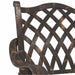 Scaun pentru Grădină 2 pcs Bronz 55 x 56.5 x 91cm Aluminiu - WALTI WALTI