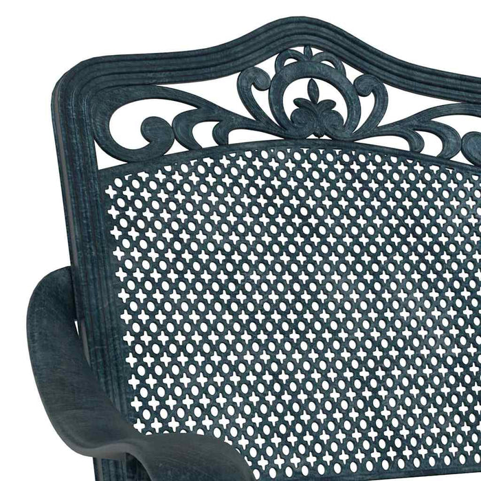 Scaun pentru Grădină 2 pcs Verde 55 x 56.5 x 91cm Aluminiu - WALTI WALTI