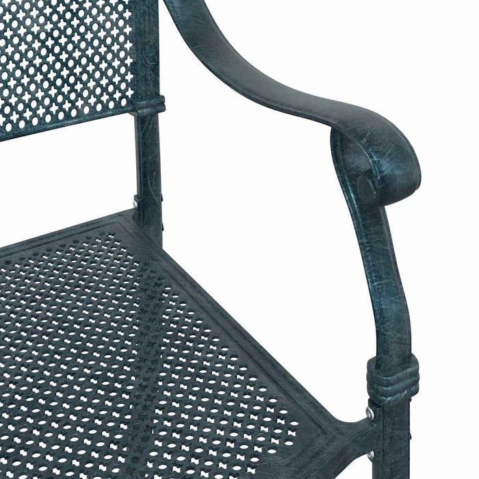 Scaun pentru Grădină 2 pcs Verde 55 x 56.5 x 91cm Aluminiu - WALTI WALTI