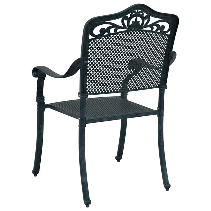 Scaun pentru Grădină 2 pcs Verde 55 x 56.5 x 91cm Aluminiu - WALTI WALTI