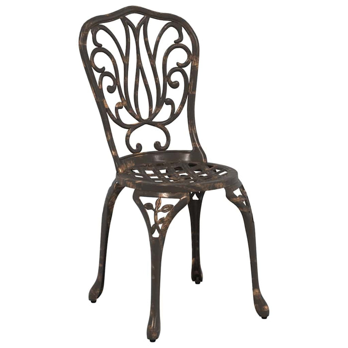 Set Bistro de Grădină 3 pcs Bronz Aluminiu - WALTI WALTI