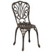 Set Bistro de Grădină 3 pcs Bronz Aluminiu - WALTI WALTI