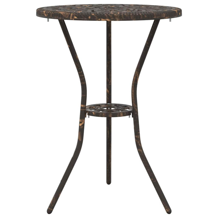 Set Bistro de Grădină 3 pcs Bronz Aluminiu - WALTI WALTI