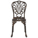 Set Bistro de Grădină 3 pcs Bronz Aluminiu - WALTI WALTI