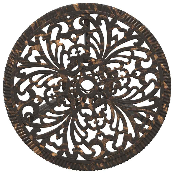 Set Bistro de Grădină 3 pcs Bronz Aluminiu - WALTI WALTI