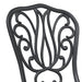 Set Bistro de Grădină 3 pcs Negru Aluminiu - WALTI WALTI