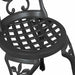 Set Bistro de Grădină 3 pcs Negru Aluminiu - WALTI WALTI