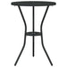 Set Bistro de Grădină 3 pcs Negru Aluminiu - WALTI WALTI