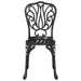 Set Bistro de Grădină 3 pcs Negru Aluminiu - WALTI WALTI