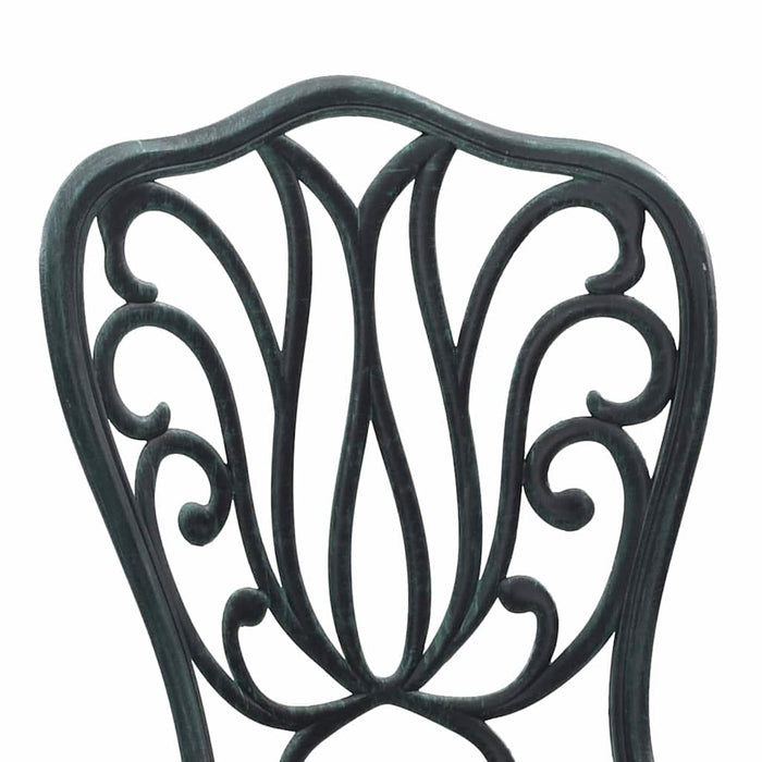 Set Bistro de Grădină 3 pcs Verde Aluminiu - WALTI WALTI