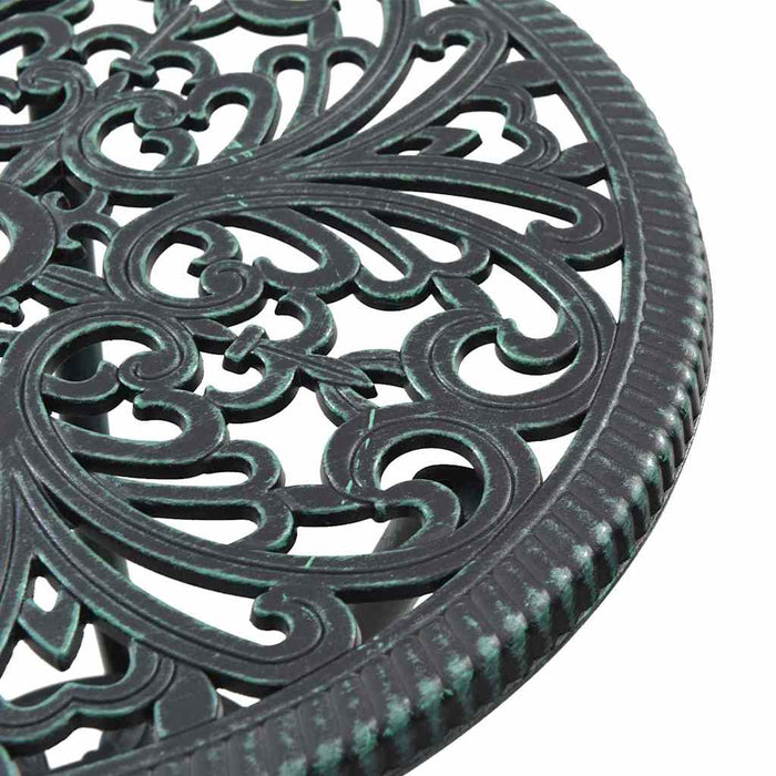 Set Bistro de Grădină 3 pcs Verde Aluminiu - WALTI WALTI