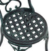 Set Bistro de Grădină 3 pcs Verde Aluminiu - WALTI WALTI