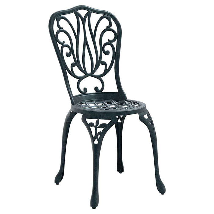 Set Bistro de Grădină 3 pcs Verde Aluminiu - WALTI WALTI