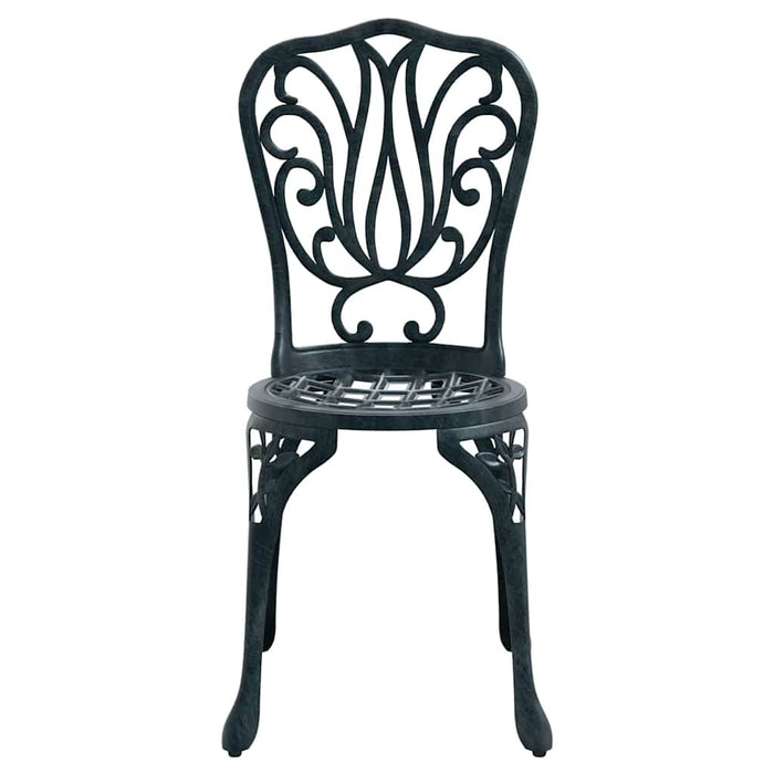Set Bistro de Grădină 3 pcs Verde Aluminiu - WALTI WALTI