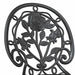 Set Bistro de Grădină 3 pcs Negru Aluminiu - WALTI WALTI