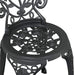 Set Bistro de Grădină 3 pcs Negru Aluminiu - WALTI WALTI