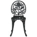 Set Bistro de Grădină 3 pcs Negru Aluminiu - WALTI WALTI