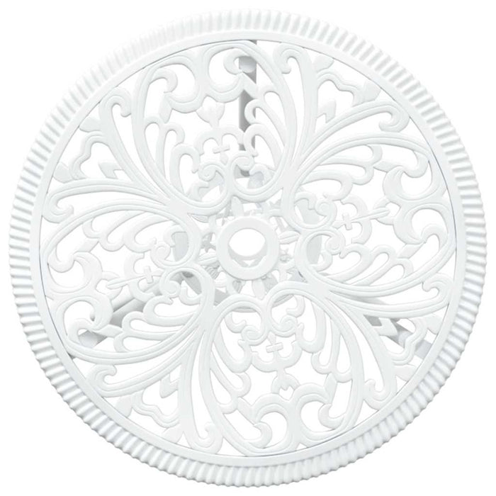 Set Bistro de Grădină 3 buc. Alb Aluminiu WALTI