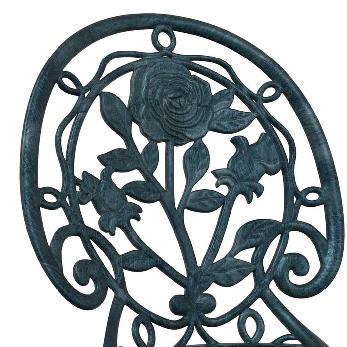 Set Bistro de Grădină 3 pcs Verde Aluminiu - WALTI WALTI