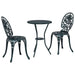 Set Bistro de Grădină 3 pcs Verde Aluminiu - WALTI WALTI