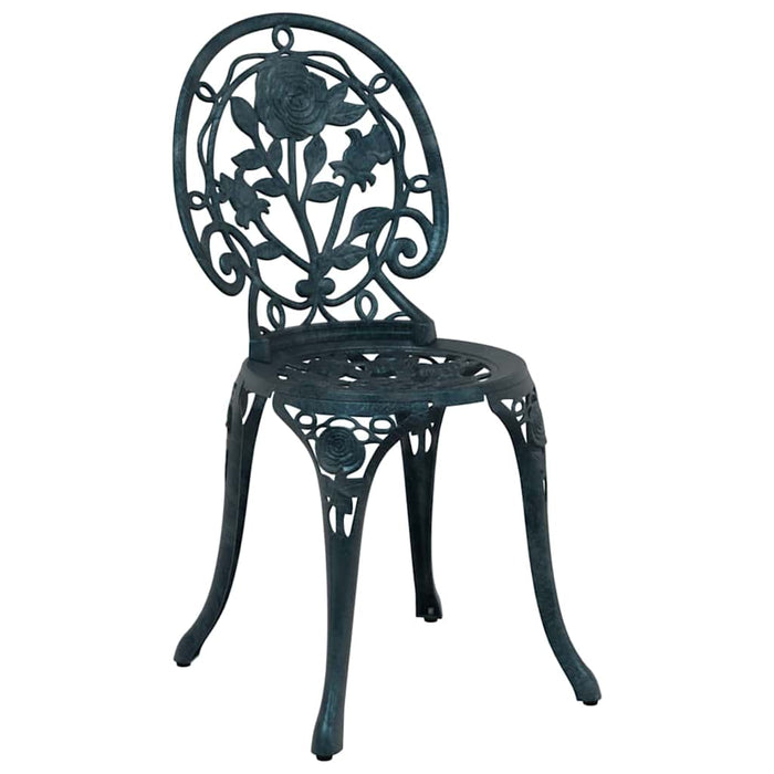 Set Bistro de Grădină 3 pcs Verde Aluminiu - WALTI WALTI