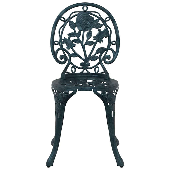 Set Bistro de Grădină 3 pcs Verde Aluminiu - WALTI WALTI